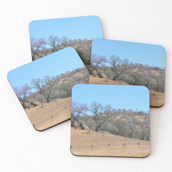 Item preview, California yellow dry mountain land and trees designed and sold by naturematters.