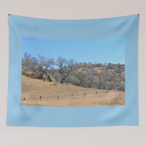 Item preview, California yellow dry mountain land and trees designed and sold by naturematters.