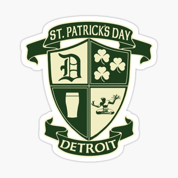 Item preview, St. Patricks Day Detroit Irish Crest Clothing Tees designed and sold by robertwestmolan.