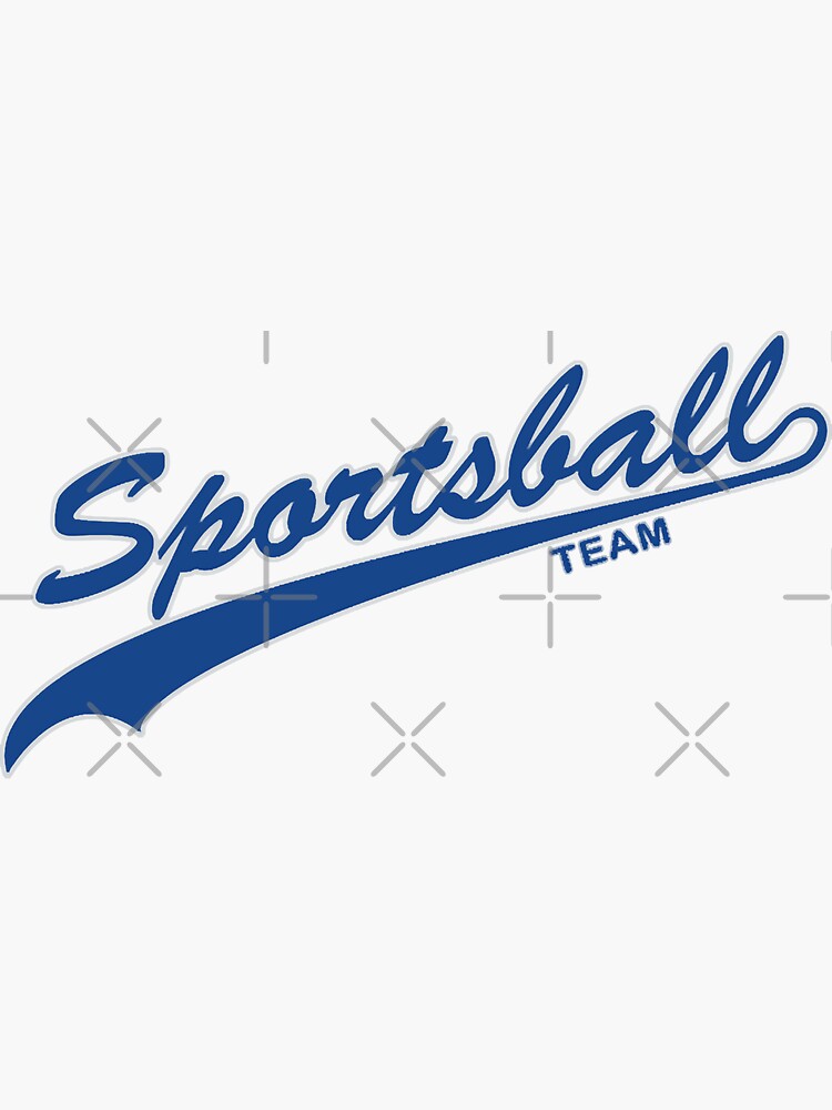 "Sportsball (Blue & Silver)" Sticker for Sale by robertwestmolan