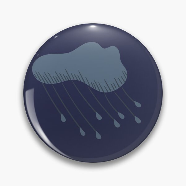 Item preview, Grey Stormy Rain Cloud Cartoon Illustration Greys Blues designed and sold by AngelDawnDesign.