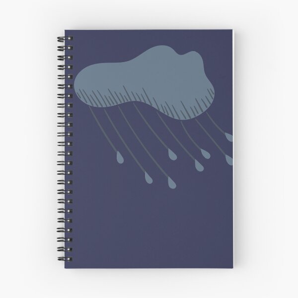 Item preview, Grey Stormy Rain Cloud Cartoon Illustration Greys Blues designed and sold by AngelDawnDesign.