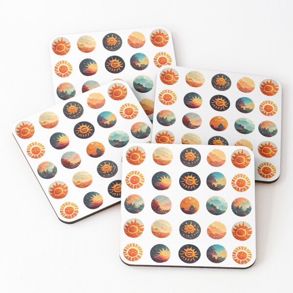 Item preview, Sun-Themed Sticker Set / Magnet Set designed and sold by RadicalWombat.