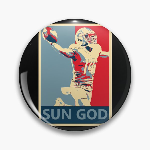 Item preview, Amon-Ra St. Brown Lions Sun God Campaign Poster designed and sold by CaseyParky.
