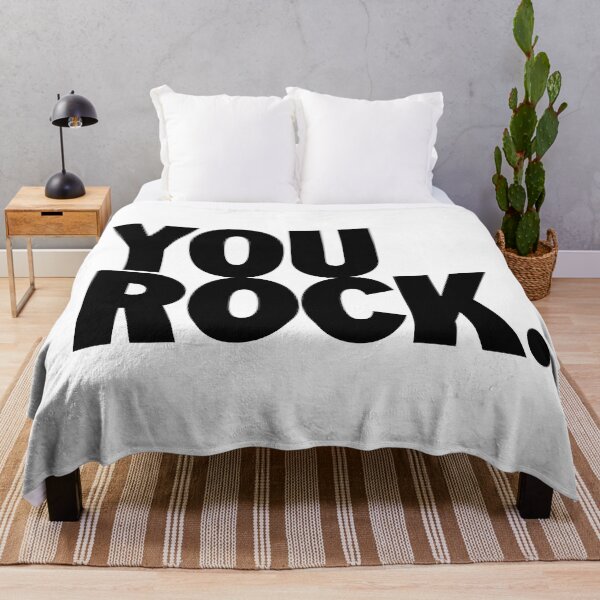 Artikelvorschau, Sie rocken | Schwarzer Text entworfen und verkauft von ThinkFun! Design.