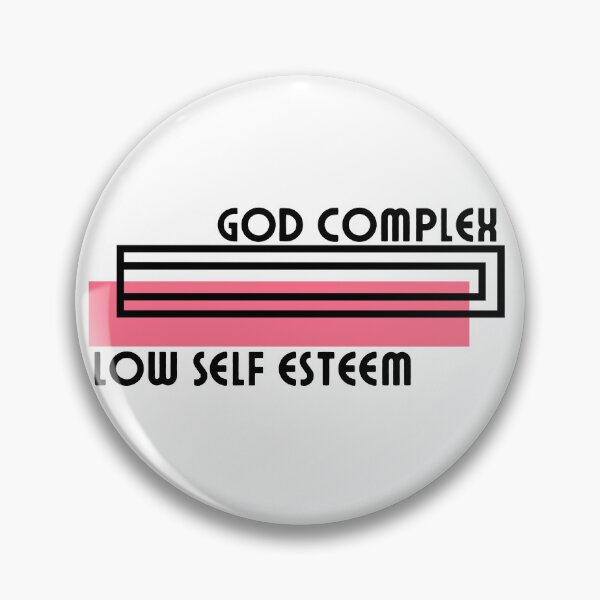 Item preview, Pink God Complex and Low Self Esteem Rectangle designed and sold by Pink Ribbon.