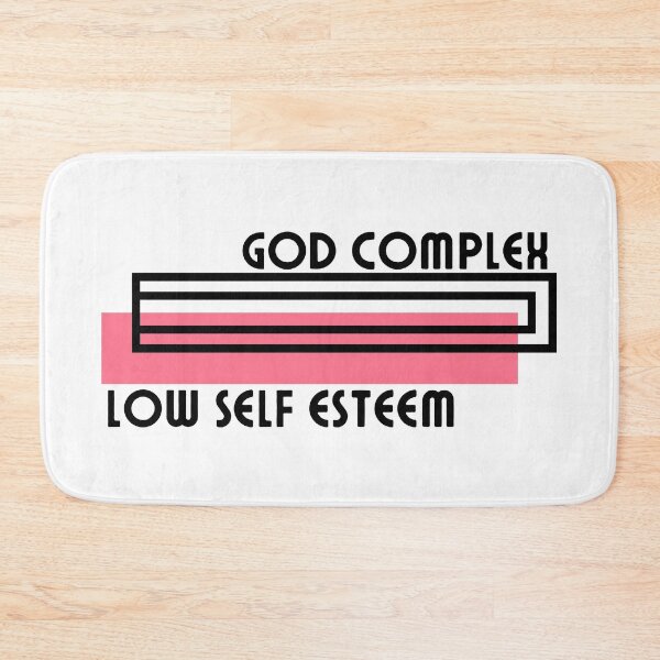 Item preview, Pink God Complex and Low Self Esteem Rectangle designed and sold by Pink Ribbon.