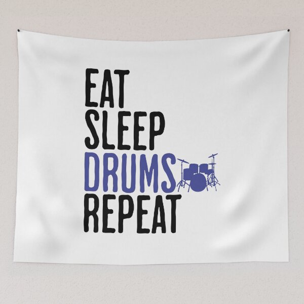 Item preview, Eat Sleep Drums Repeat - Humor For Drummers designed and sold by AlanPhotoArt.