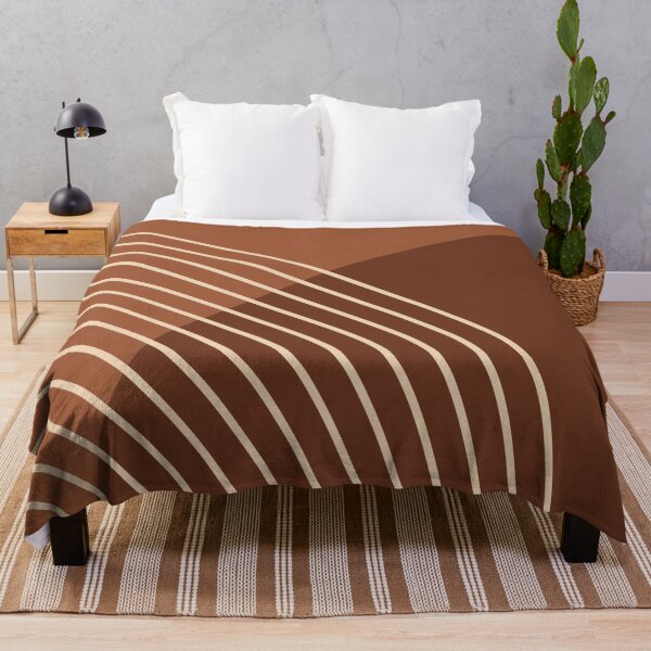 Item preview, Abstract Geometric Rainbow 4 in Terracotta and Brown Beige designed and sold by nineFlorals.