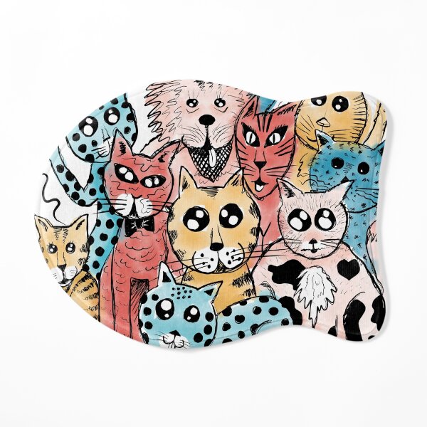 La gang de chats Tapis pour gamelle pour chat