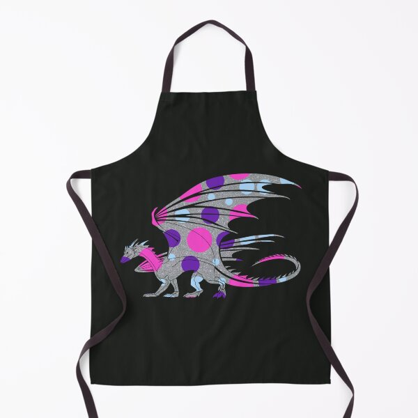 Item preview, Dragon Silhouette Filled with Purple, Pink, and Blue Circles designed and sold by AliCatOriginals.