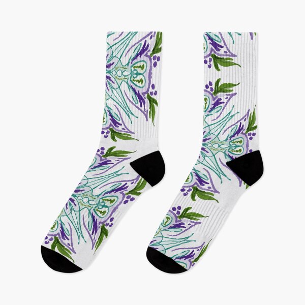 Item preview, Grape Vine Traditional Cottage Quilt Style Design Green Purple Violet designed and sold by ArticLotusShop.