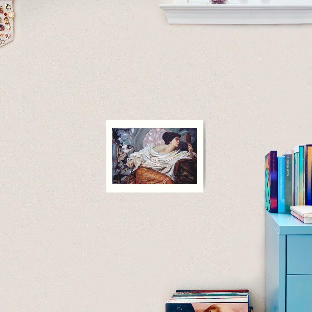 The Mirror (after Frank Dicksee) Art Print