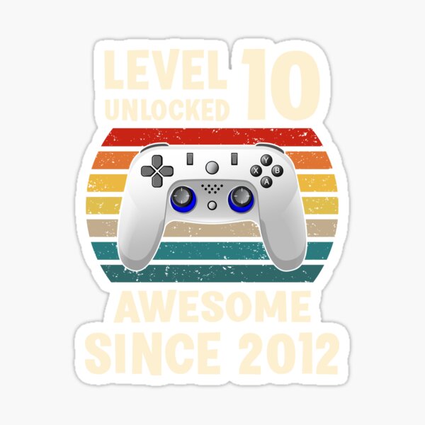 Level 10 Unlocked Stickers for Sale