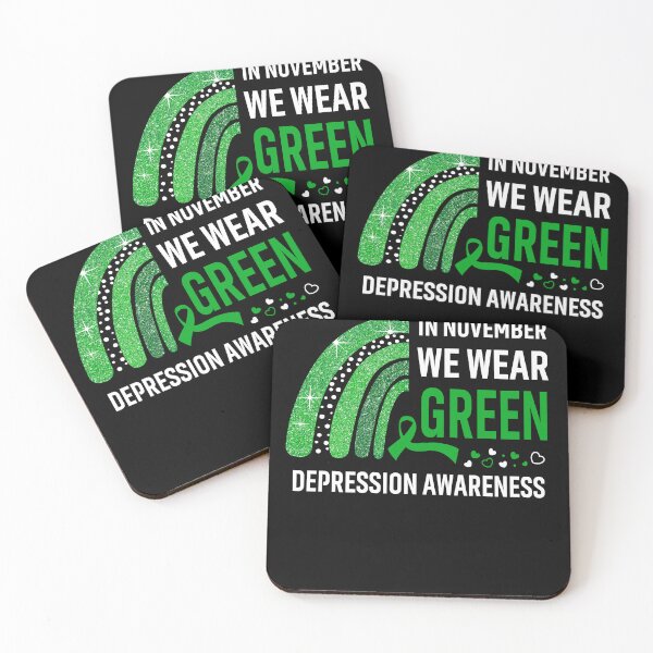 Item preview, In November We Wear Green Depression Awareness designed and sold by Gillosina.