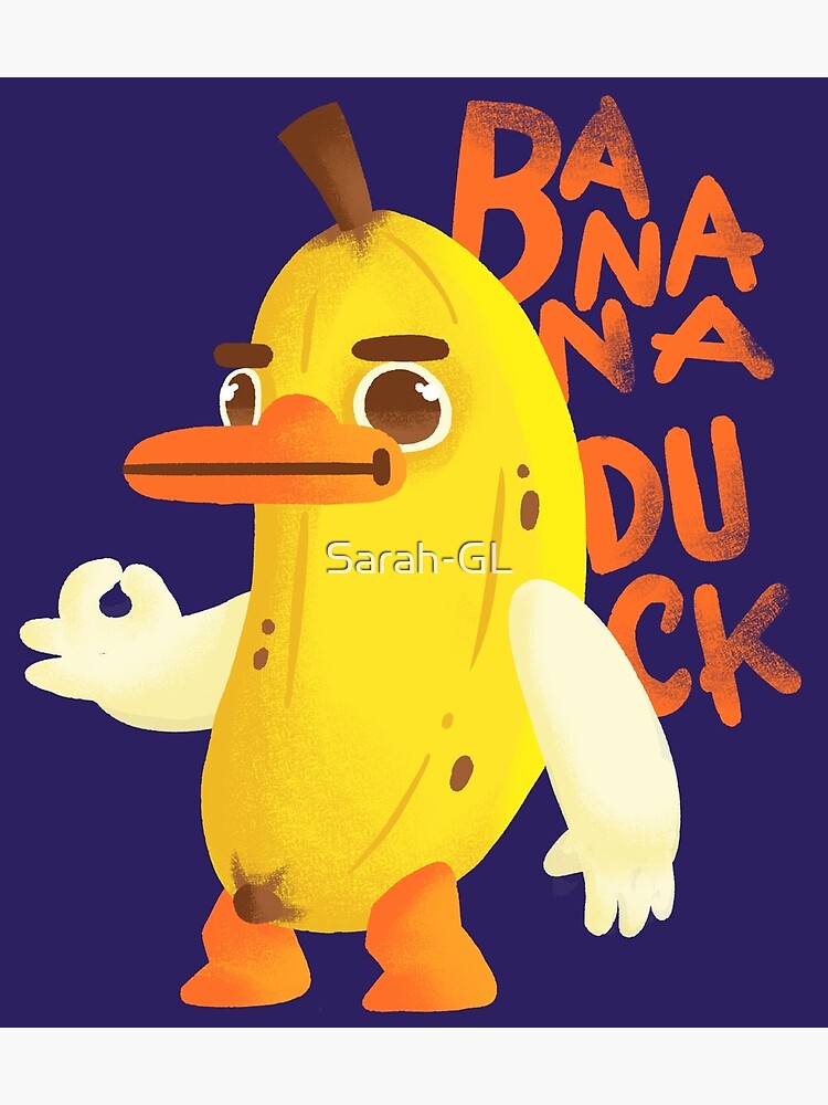 "Bernard the banana duck" Poster for Sale by SarahGL Redbubble