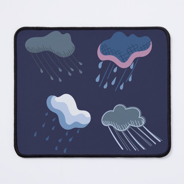 Item preview, Stormy Rain Clouds Illustration Sticker Pack designed and sold by AngelDawnDesign.