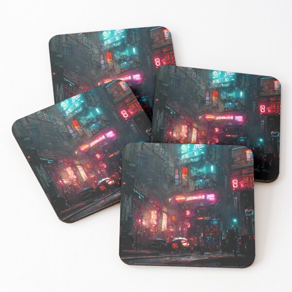 Item preview, Futuristic cyber street designed and sold by Riverside-Moon.