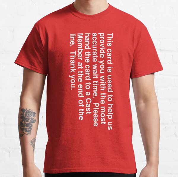 Wait Time Red Card Classic T-Shirt