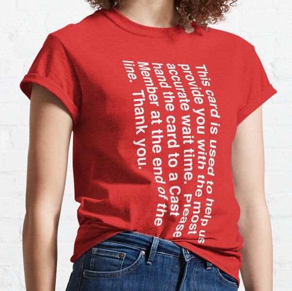 Wait Time Red Card Classic T-Shirt