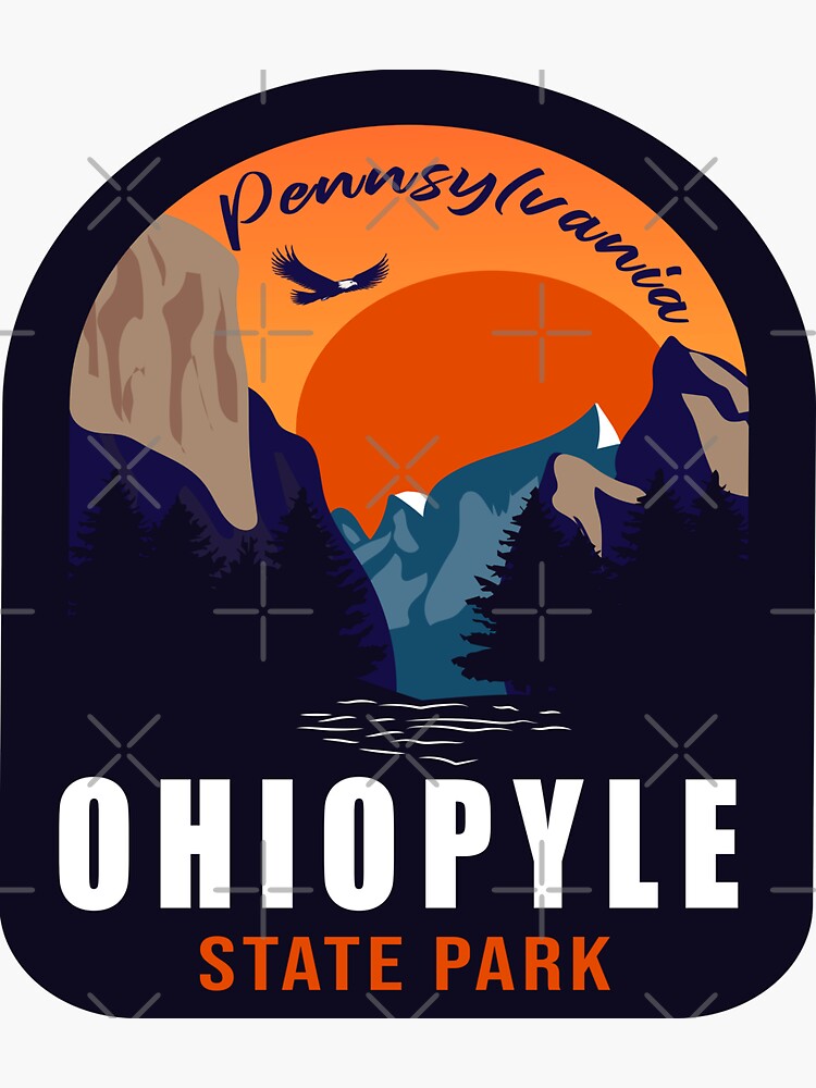 "Ohiopyle state park Pennsylvania Pa state park" Sticker for Sale by