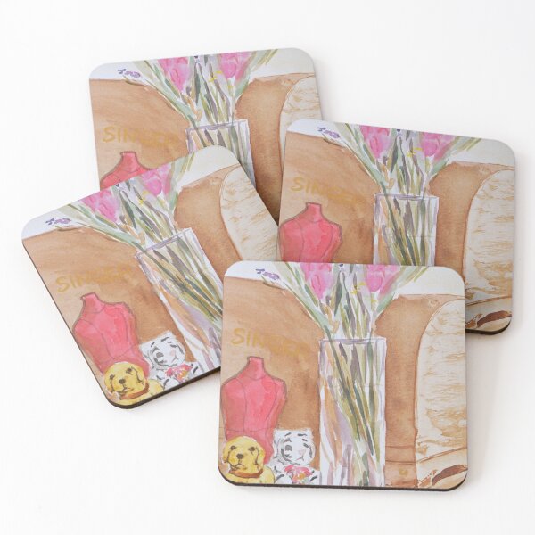 Item preview, Still Life with Sewing Machine designed and sold by bycatdesign.