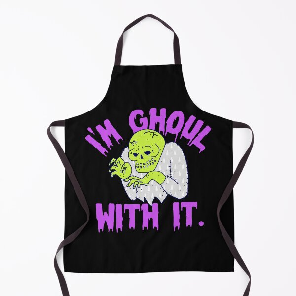 Aperçu de l'œuvre Je suis goule avec ça Funny Halloween Monster Aesthetic II créée et vendue par TB2018.