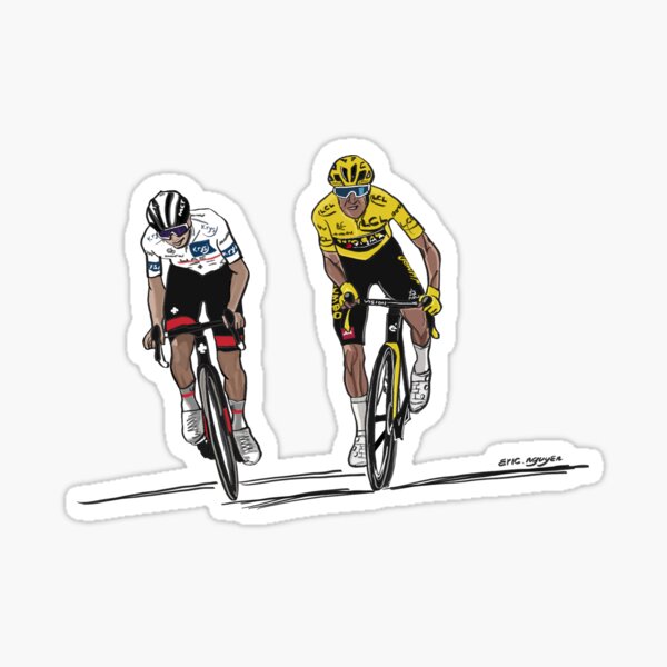 Sticker Vélo Minimaliste Résistant - Déco Pastel Eau/UV pour Cyclistes - L'Atelier à Stickers
