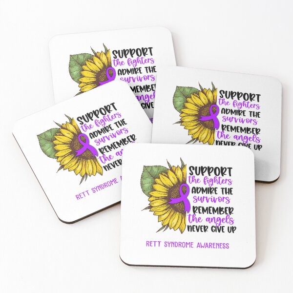 Item preview, Rett Syndrome Awareness - Support the Fighters Admire the Survivors Remember the Angels Never Give Up designed and sold by whlrcheryl.