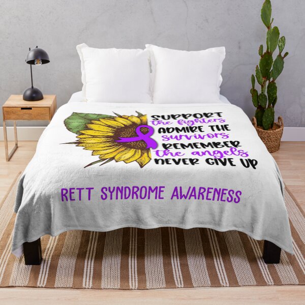 Item preview, Rett Syndrome Awareness - Support the Fighters Admire the Survivors Remember the Angels Never Give Up designed and sold by whlrcheryl.