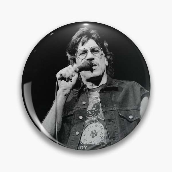 Item preview, John Kay - Steppenwolf - BW Photograph designed and sold by ConcertImages.