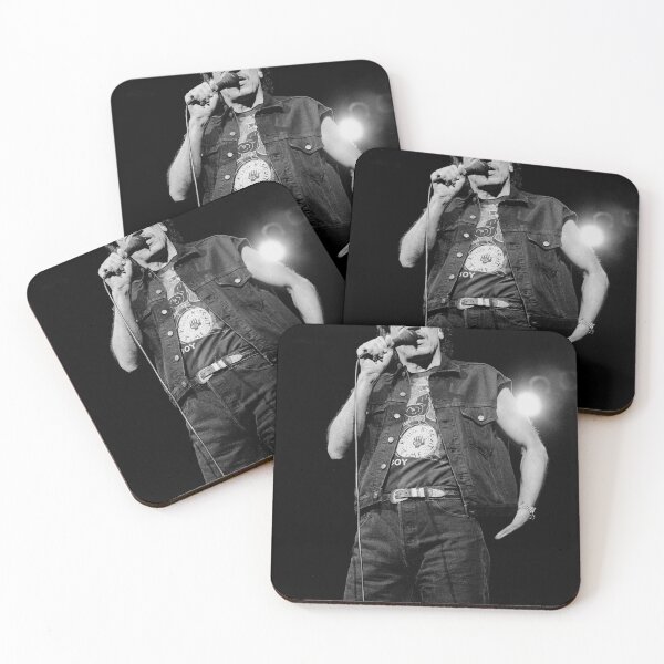 Item preview, John Kay - Steppenwolf - BW Photograph designed and sold by ConcertImages.