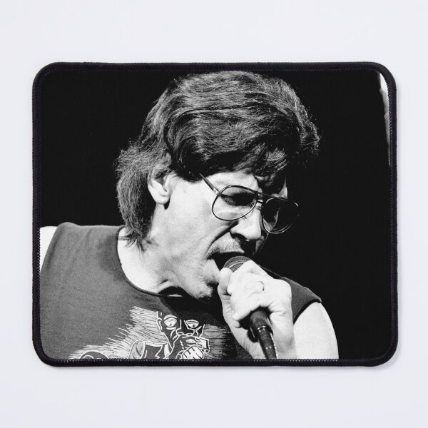 Item preview, John Kay - Steppenwolf - BW Photograph designed and sold by ConcertImages.