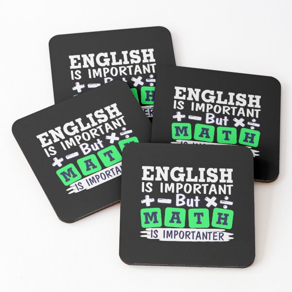 Aperçu de l'œuvre L'anglais est important mais les mathématiques sont plus importantes créée et vendue par boopsblunt.