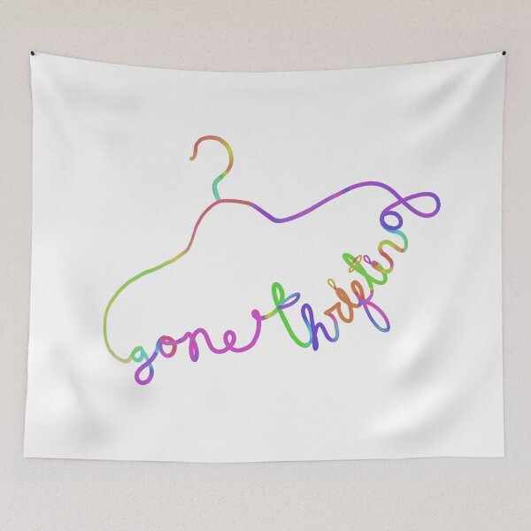 Item preview, Gone Thrifting Clothes Hanger designed and sold by Lenaartist.