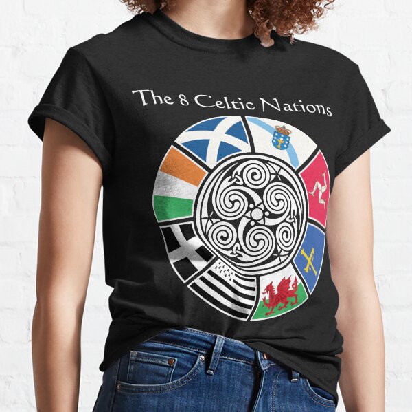 The 8 Ancient Celtic Nations Flag Design Classic T-Shirt