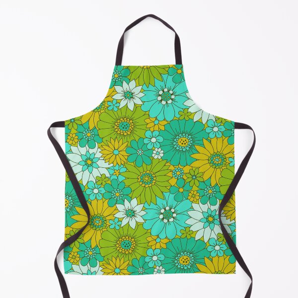 Item preview, Retro Daisy Floral - Lime designed and sold by latheandquill.