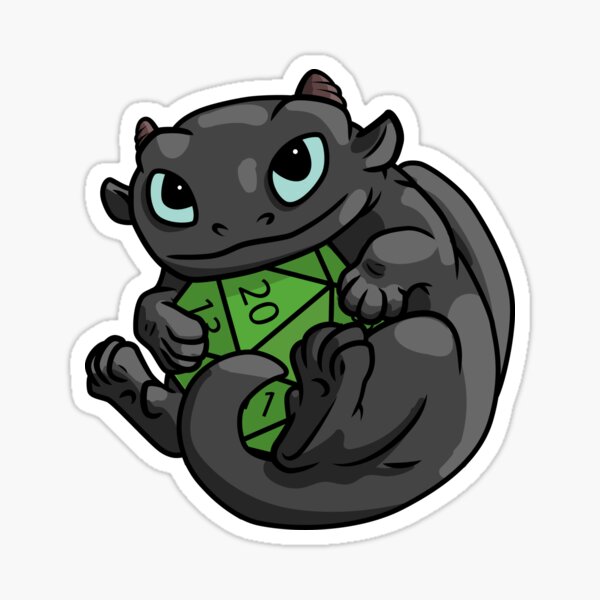 Aperçu de l'œuvre Dragon noir créée et vendue par LetTheJaneDoe.