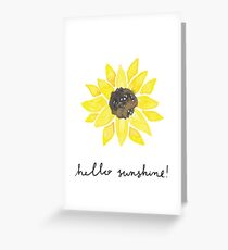 Hello Sunshine Sunflower Greeting Card
