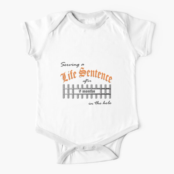Serving a Life Sentence - Orange Version Short Sleeve Baby One-Piece