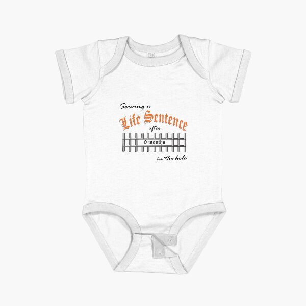 Serving a Life Sentence - Orange Version Short Sleeve Baby One-Piece