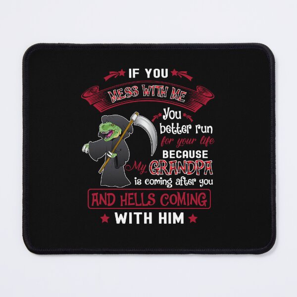Item preview, If you mess with me you better run for your life vintage funny gift idea grandma designed and sold by elizabethdawnn.