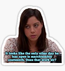 Parks & Rec - April Ludgate Sticker