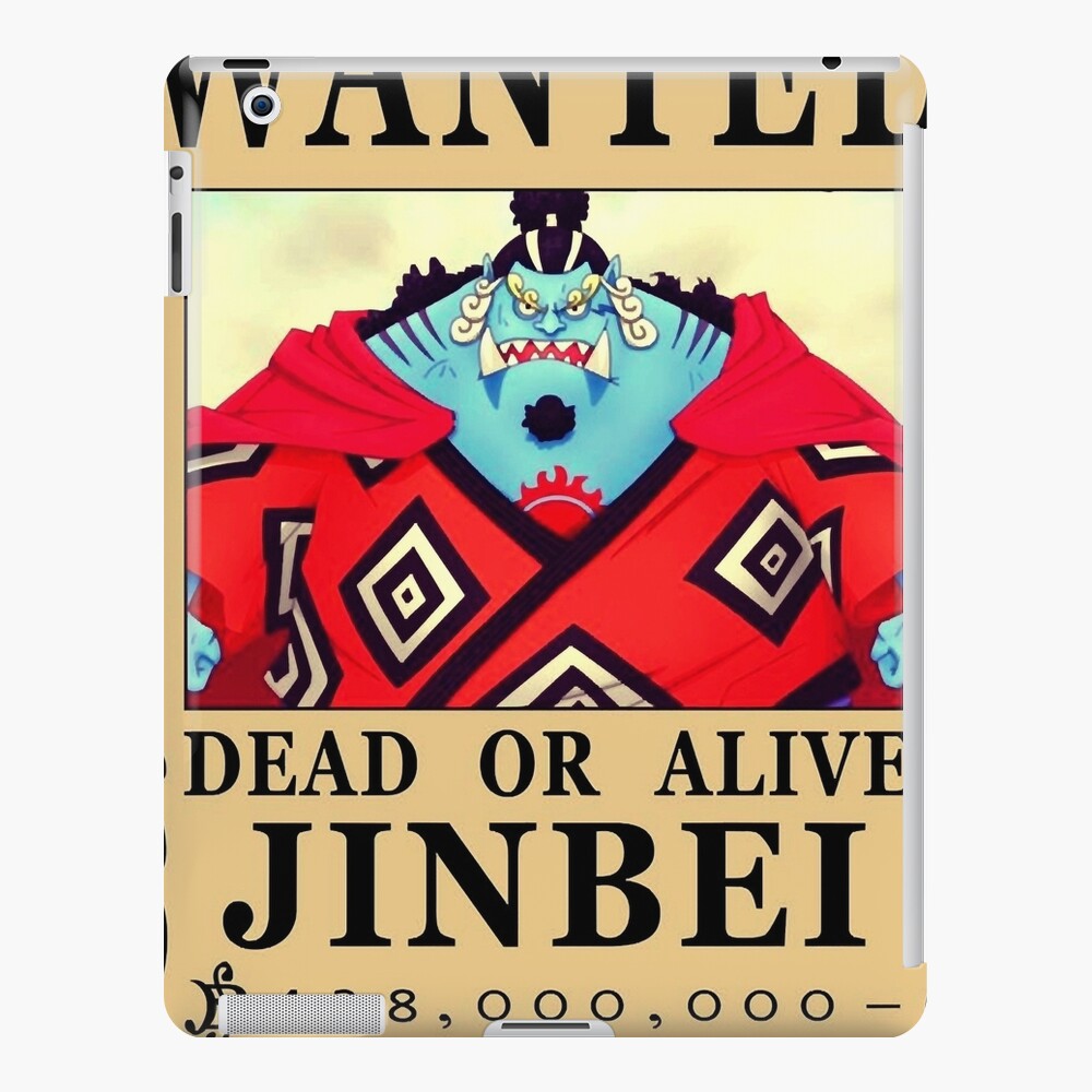 one-piece-wanted-poster-bounty-jinbei-ipad-case-skin-for-sale-by
