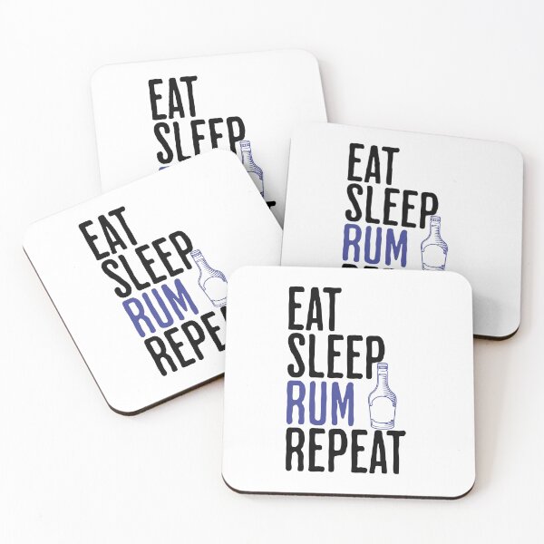Artikelvorschau, Eat Sleep Rum Repeat - Lustige Rum-Sprüche entworfen und verkauft von AlanPhotoArt.