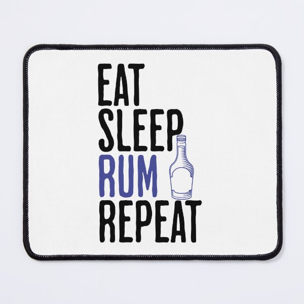 Artikelvorschau, Eat Sleep Rum Repeat - Lustige Rum-Sprüche entworfen und verkauft von AlanPhotoArt.