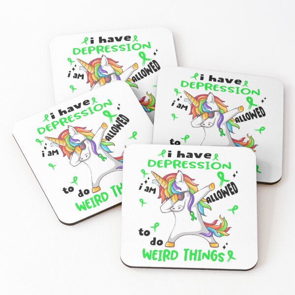 Item preview, Depression Awareness Funny I have Depression i'm allowed to do Weird Things! designed and sold by JanetShop809.
