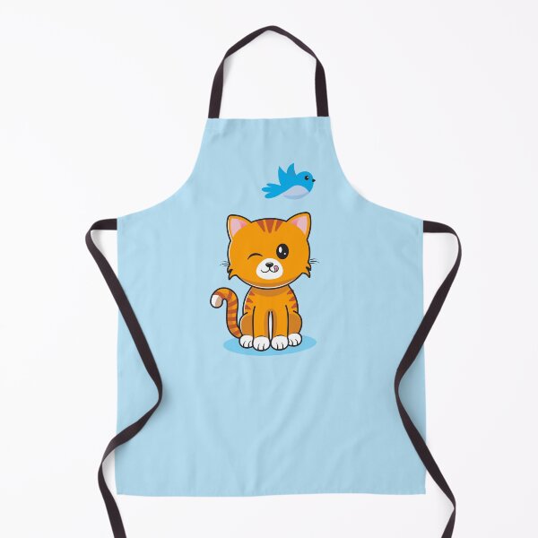 Item preview, Mischievous Cat with Bird designed and sold by Katrina Sutton.