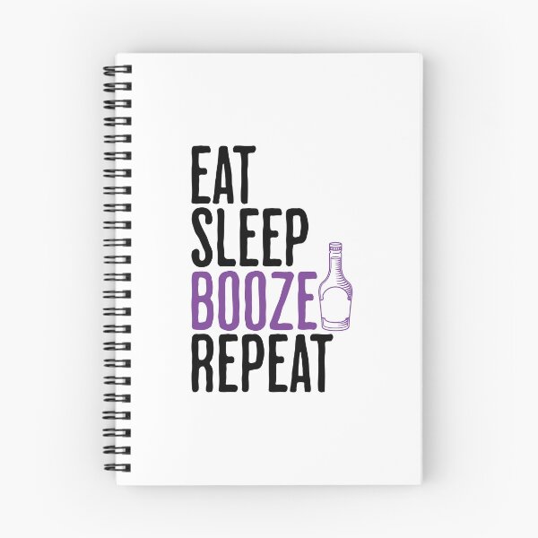 Item preview, Eat Sleep Booze Repeat - Funny Drinking Saying designed and sold by AlanPhotoArt.