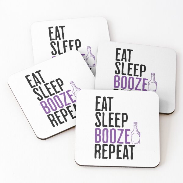 Item preview, Eat Sleep Booze Repeat - Funny Drinking Saying designed and sold by AlanPhotoArt.